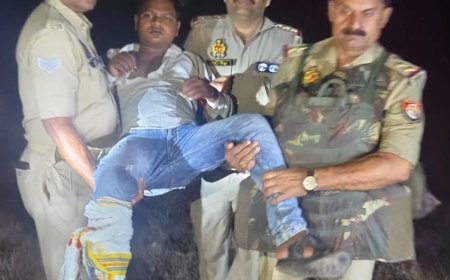 मंगलसूत्र छीनने वाला आरोपी मुठभेड़ में पकड़ा गया:मिर्जापुर में पुलिस ने दौड़ाया तो फायरिंग की, पुलिस ने पैर पर गोली मारकर पकड़ा