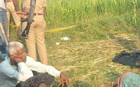 कानपुर देहात में फावड़े से काट कर किसान की हत्या:खेत में मिला शव, 6 घंटे बाद भी शव नहीं उठा; जांच की मांग