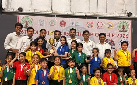 कानपुर में जिला योग चैम्पियनशिप आयोजित:300 खिलाड़ियों ने किया प्रतिभाग, किदवई नगर डीपीएस बना ओवरऑल चैंपियन