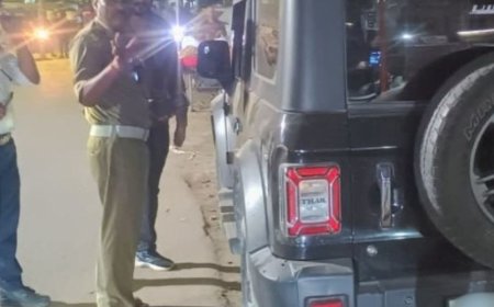 फतेहपुर में रातभर चला चेकिंग अभियान:ब्लैक फिल्म लगे वाहनों पर कार्रवाई, चार पहिया वाहनों की देर रात जांच