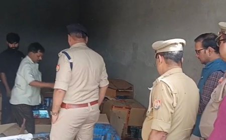 घनी आबादी में अवैध पटाखों का जखीरा मिला, एक गिरफ्तार:पाली रोड तिराहे पर छापा, निर्मित-अर्धनिर्मित आतिशबाजी और विस्फोटक सामग्री बरामद