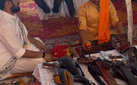 वृंदावन कॉलोनी में क्षत्रिय समाज ने विजयादशमी पर शस्त्र पूजन:कुलदेवी की उपासना कर क्षात्र धर्म के दायित्वों पर चर्चा