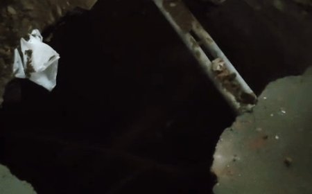 जरीब चौकी में धंसी जीटी रोड, लगा रहा जाम:10 फीट गहरा गड्ढा देख मचा हड़कंप, ड्रिलिंग के कंपन से सड़क धंसने की आशंका