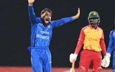 राशिद T20I में 200 विकेट लेने वाले पहले गेंदबाज बने:उमरजई ने 50 गेंदों पर 116 रन बनाए, रजा का शतक बेकार; अफगानिस्तान सीरीज जीता