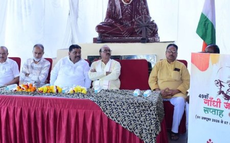 महात्मा गांधी सप्ताह शुरू:अरविंद कुमार सिंह बोले- गांधीजी आज भी देश व सामाजिक जीवन के लिए प्रासंगिक
