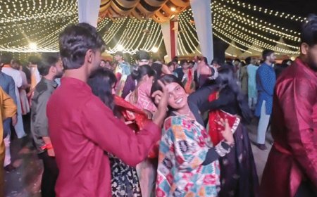 यूपी दर्शन पार्क में गरबा फेस्टिवल में दिखी धूम:लखनऊ में रंग-बिरंगे परिधानों में पहुंचे लोग, चोगाड़ा तारा से नगाड़ा गाने पर झूमे
