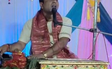 अमरोहा में श्रीमद् भागवत कथा:कथावाचक बोले- भगवान विष्णु के प्रति भक्त प्रहलाद की अटूट आस्था