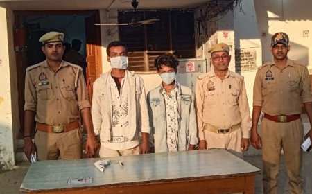 श्रावस्ती में दो युवक अवैध तमंचे-कारतूस के साथ पकड़े गए:मुखबिर की सूचना पर सिरसिया पुलिस ने सोनपथरी रास्ते से दबोचा