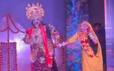 रामलीला शुरू, सीता हरण की लीला देख भावुक हुए लोग:सहारनपुर में जय श्रीराम के जयकारों से गूंजा पंडाल, एसपी सिटी ने किया उद्घाटन