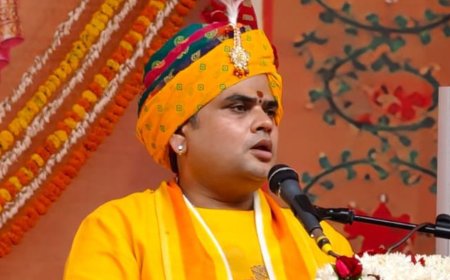 जौनपुर में श्रीराम कथा के चौथे दिन राम-सीता विवाह:आचार्य शांतनु महाराज ने जनकपुर, पुष्पवाटिका और धनुष यज्ञ की कथा सुनाई