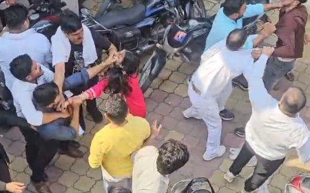 कचहरी में महिला और उसके भाई से मारपीट, VIDEO:मुजफ्फरनगर कोर्ट की तारीख पर पहुंची थी, पति और उसके साथ आए लोगों पर आरोप