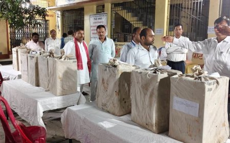 अंबेडकरनगर में शिक्षक एमएलसी चुनाव में 80.46% मतदान:मतपेटियां गोरखपुर रवाना, 27 अक्टूबर को होगी मतगणना; 16 प्रत्याशी मैदान में