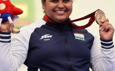 पैरा एशियन गेम्स में भारत का पहला पदक:मोना अग्रवाल ने गोल्ड, अवनी लेखरा ने सिल्वर जीता; पहले दिन वन-टू फिनिश