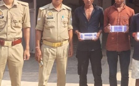 विंध्याचल में श्रद्धालुओं के मोबाइल चुराने वाले 3 युवक गिरफ्तार:1 नाबालिग हिरासत में, 9 मोबाइल मिले; 2 लाख कीमत के फोन बेचते थे