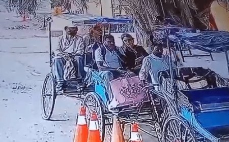 श्रद्धा दुबे का नया CCTV वीडियो सामने आया:नेपाल बॉर्डर पर 2 रिक्शों में 4 लोग बैठे हुए नजर आए