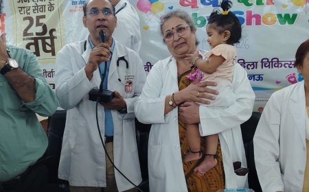 अवंतीबाई अस्पताल में बेबी शो कार्यक्रम:नव्या और कियारा बनीं अव्वल प्रतिभागी, डॉक्टरों ने दिया बेहतर पोषण संदेश