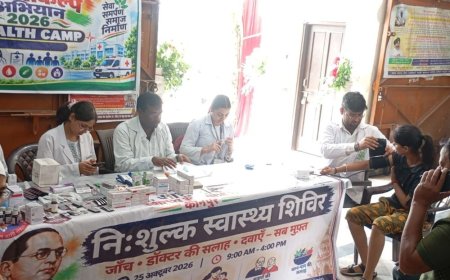 कानपुर में निशुल्क स्वास्थ्य शिविर:सेवा संकल्प अभियान के तहत स्वास्थ्य सेवाएं प्रदान की गईं