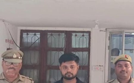 आजमगढ़ में सड़क हादसे के बाद बवाल, चालक गिरफ्तार:पुलिस पर पथराव और धक्का-मुक्की में 10 नामजद समेत 70 लोगों पर मुकदमा