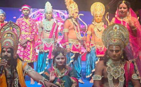 राजनगर एक्सटेंशन रामलीला में धूमधाम से श्रीराम का विवाह:मंथरा कैकेयी संवाद और दशरथ कैकेयी संवाद वन यात्रा का मंचन