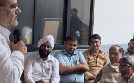 कांग्रेस के प्रदर्शन पर भूपेंद्र चौधरी का निशाना:अमरोहा में बोले- विरोध का अधिकार, माहौल बिगाड़ना गलत