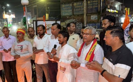 फतेहपुर में सरदार पटेल को दी श्रद्धांजलि:151 दीपों से लिखा जय सरदार, राष्ट्रीय एकता और अखंडता का संदेश दिया