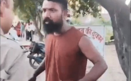 हूटर बजाकर जा रहे युवक ने पुलिस से की बदसलूकी:बलिया में चेकिंग के दौरान हुआ विवाद, पुलिस ने काटा 20 हजार का चालान