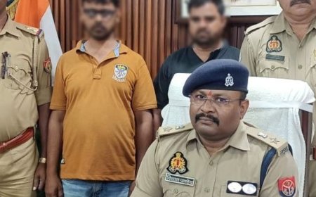 बलरामपुर में मोबाइल टावरों से चोरी करने वाले 2 गिरफ्तार:केबल समेत कई उपकरण बरामद, गाजियाबाद के रहने वाले आरोपी