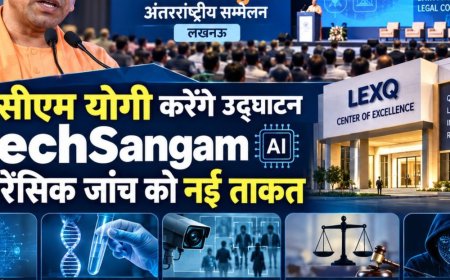सीएम योगी करेंगे टेकसंगम सम्मेलन का करेंगे उद्घाटन:फॉरेंसिक जांच में तेजी लाएगा AI, क्वांटम फॉरेंसिक्स और कानूनी अनुपालन के लिए LEXQ सेंटर ऑफ एक्सीलेंस की होगी शुरुआत