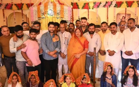 सलेमपुर में राज्यमंत्री किया कन्या पूजन:मुरली मनोहर मंदिर पहुंचीं विजय लक्ष्मी, चरण धोकर उपहार संग कराया भोजन