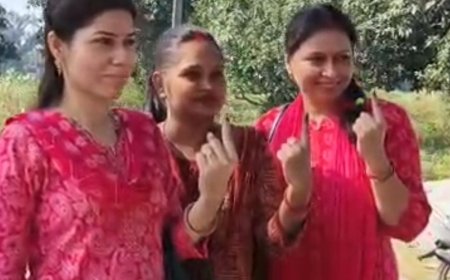देवरिया में पहले दो घंटे में 16.46% मतदान:16 केंद्रों पर सुबह 8 बजे से शुरू हुई वोटिंग; डीएम-एसपी ने किया निरीक्षण