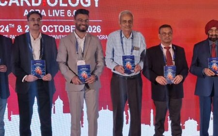 सर्जरी के बिना भी जटिल हृदय रोगों का इलाज संभव:नई तकनीकों पर मंथन, आगरा राष्ट्रीय सम्मेलन में जुटे 450 कार्डियोलॉजिस्ट