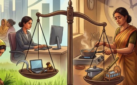 महिलाओं का रोजगार 8 साल में दोगुना हुआ:पर घरेलू काम नहीं बंटा; आराम के लिए पुरुषों से 70 मिनट कम मिले