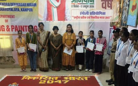 कानपुर में सेवा संकल्प अभियान आयोजित:पूजा गौतम ने जीता पहला पुरस्कार, विकसित भारत थीम पर हुई प्रतियोगिता