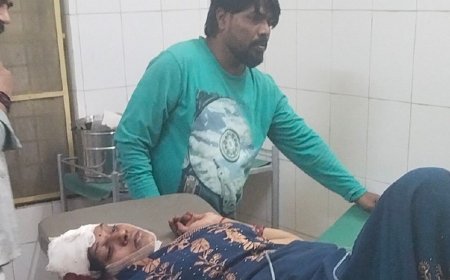 ललितपुर में गर्भवती पत्नी पर कुल्हाड़ी से हमला:हालत गंभीर, झांसी मेडिकल कॉलेज रेफर; चाय बनाने के कहने पर विवाद