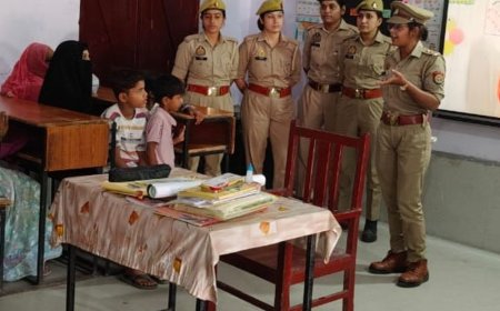बुलंदशहर में मिशन शक्ति अभियान:छात्राओं को महिला सशक्तीकरण, बाल विवाह, शिक्षा और अधिकारों की जानकारी दी