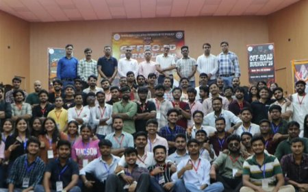 MMMUT की ‘ऑफरोड बर्नआउट ’26’ में 23 टीमों की टक्कर:स्टूडेंट्स ने बनाई रोबाटिक कार; ग्रैविटी ब्रेकर्स ने मारी बाजी