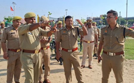 बुलंदशहर में रावण दहन स्थलों का निरीक्षण:एएसपी ने परखीं पुख्ता तैयारियां, भीड़ नियंत्रण खातिर दिए दिशा-निर्देश