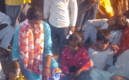 शरद पूर्णिमा पर ग्रामीणों ने मनाया पारंपरिक उत्सव:टेसू-झेंझी के विवाह उत्सव से ग्रामीणों ने नई पीढ़ी को संस्कृति से जोड़ा