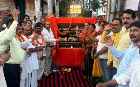सड़क का शिलान्यास:कल्याणपुर में ₹2 करोड़ की लागत से बनेगी, 1.4 KM लंबाई होगी