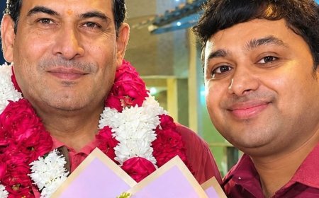 एमएलसी श्रीचन्द शर्मा की जीत पर शिक्षक ने दी बधाई:कहा- शिक्षकों के हितों की आवाज उठाते रहेंगे श्रीचन्द शर्मा