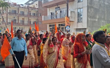 लखनऊ में श्रीराम कथा:स्वामी चिदम्बरानन्द बोले- सत्य, धर्म, अपनाकर हर विपत्ति जीते मनुष्य