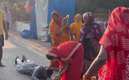 मां-बहन के स्वस्थ होने पर श्रद्धालु दंडवत मंदिर पहुंचे:गुरुगांव देवी मंदिर में पूरी हुई मन्नत, 15 हजार से ज्यादा ने किए दर्शन