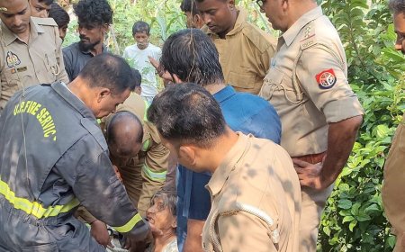 जौनपुर में 58 साल की महिला कुएं में गिरी:फायर ब्रिगेड टीम ने कड़ी मशक्कत के बाद सुरक्षित बाहर निकाला, परिजनों को सौंपा