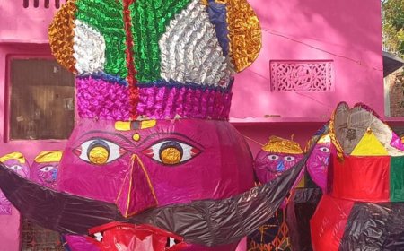 बहराइच में 65 फुट के रावण का होगा दहन:कुंभकर्ण-मेघनाद के पुतले और भव्य आतिशबाजी रहेगी आकर्षण का केंद्र