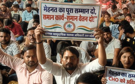 लखनऊ में CHO का विरोध प्रदर्शन:मोमबत्ती लेकर सरदार वल्लभभाई पटेल कि प्रतिमा पर पहुंचे, पुलिस से नोंकझोंक हिरासत में लिया गया