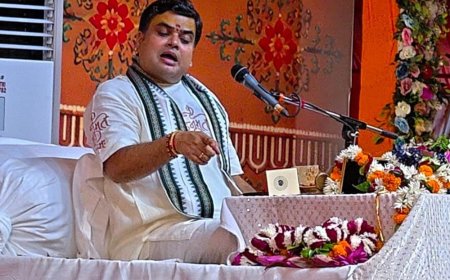 जौनपुर में श्रीराम के वनगमन का प्रसंग सुन श्रद्धालु भावुक:आचार्य शांतनु महाराज ने राम के त्याग और सीता के समर्पण का किया वर्णन