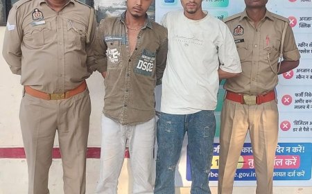 दो दुकानों में चोरी का खुलासा, दो आरोपी गिरफ्तार:कन्फेक्शनरी और वेल्डिंग की दुकान से ग्लाइंडर, ट्रक जैक समेत सामान बरामद