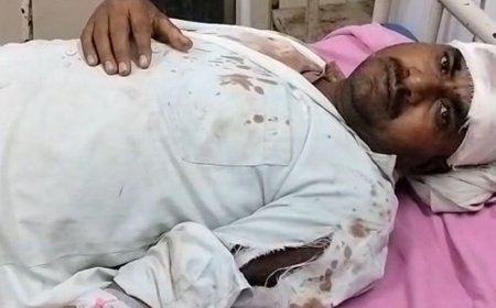 कानूनगो के सामने किसान पर हमला, 5 आरोपियों पर मुकदमा:दो दिन बाद भी पुलिस के हाथ खाली, जिला अस्पताल में चल रहा घायल का इलाज