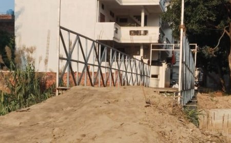महराजगंज में 40लाख की लागत से लोहे का पुल बनेगा:पुराने अस्पताल के पीछे बलिया नाले पर, जाम से मिलेगी राहत
