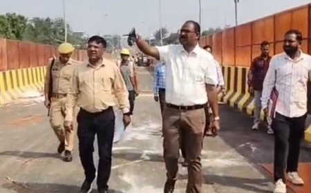 सुहाग नगर-सुभाष चौक फ्लाईओवर नवंबर तक खुलेगा:72.69 करोड़ की लागत, क्रैश बैरियर लगाने का काम जारी